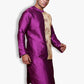 Fabriq by FFACE Traditional Indian Purple Silk Kurta with Floral Embroidery