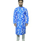 Fabriq by FFACE Stylish Blue and White Printed Men's Kurta, 100% Cotton, Knee-Length