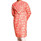 Fabriq by FFACE Traditional Indian Style Printed Kurta Robe, Red