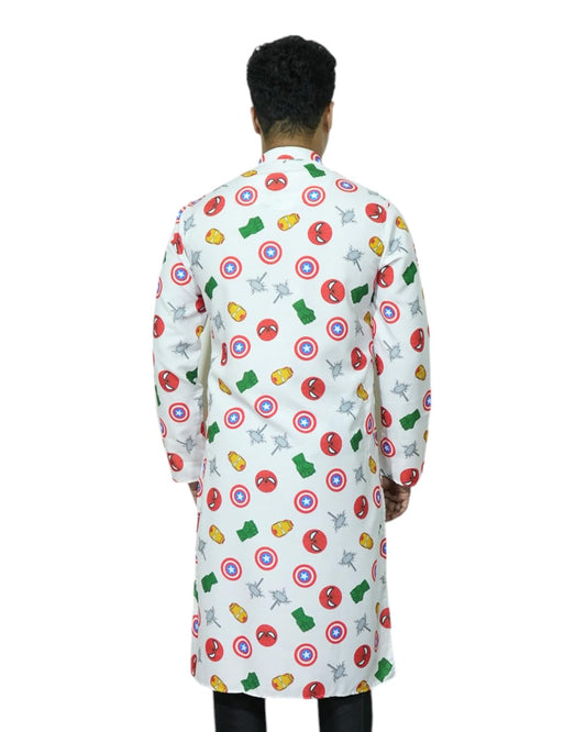 Fabriq by FFACE Marvel Avengers Men's Cotton Kurta
