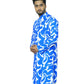 Fabriq by FFACE Stylish Blue and White Printed Men's Kurta, 100% Cotton, Knee-Length