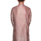 Fabriq by FFACE Silk Kurta for Men, Dusty Pink, Embroidered