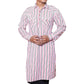 Fabriq by FFACE Striped Cotton Kurta, Long Sleeves, Pathani