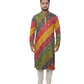 Fabriq by FFACE Vibrant Geometric Printed Kurta, 100% Cotton, Multicolour, Sizes: S-XXL