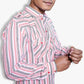Fabriq by FFACE Striped Cotton Kurta, Long Sleeves, Pathani