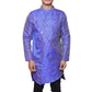 Fabriq by FFACE Men's Blue Kurta, Mandarin Collar, Aysmmetrical