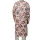 Fabriq by FFACE Men's Floral Print Kurta, Length, Pink and Grey