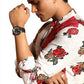Fabriq by FFACE Floral Print Kurta, Red and White, 100% Cotton,