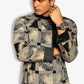 Fabriq by FFACE Checkered Patterned Long Kurta, Black and White, Asymmetrical