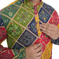 Fabriq by FFACE Vibrant Geometric Printed Kurta, 100% Cotton, Multicolour, Sizes: S-XXL