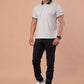 Men's Grey Cotton Polo Shirt – Classic Short Sleeve Collared tee for Casual & Formal wear, Breathable Soft Fabric, Slim/Regular fit, Timeless Style for Work, Golf, Travel