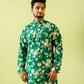 Fabriq by FFACE Floral Print Kurta for Men, Green