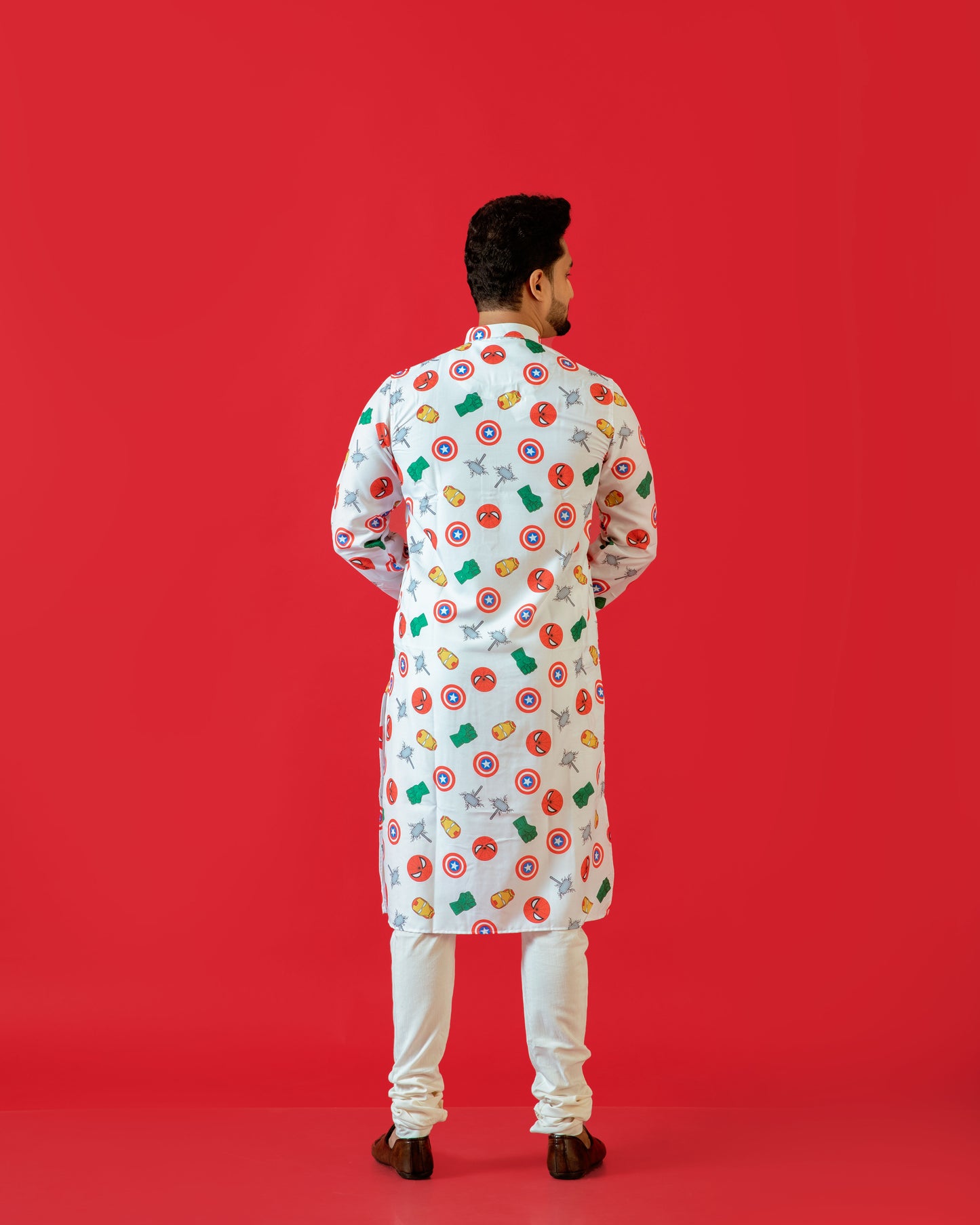 Fabriq by FFACE Marvel Avengers Men's Cotton Kurta