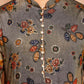 Fabriq by FFACE Floral Print Kurta, Moss green with Orange and Navy Floral Motifs, 100% Cotton