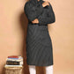 Fabriq by FFACE Striped Kurta, Black and White, Cotton, Full-Length